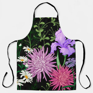 Tablier Eté Fleurs sauvages Croquis sans couture