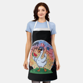 Tablier Étoiles et rayures patriotiques 4 juillet Cuisine 