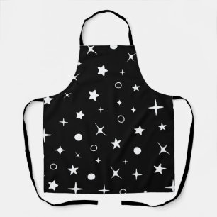 Tablier étoiles noires