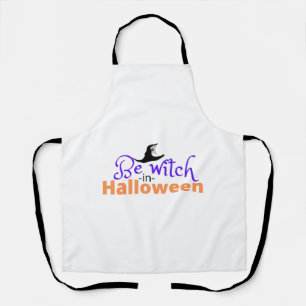 Tablier Être sorcière en chemise d'Halloween pour Hallowee