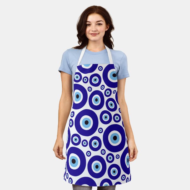 Tablier Evil Eye Pattern, Greek Eye, Turkish Eye, Nazar (Porté)