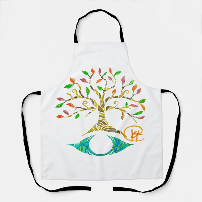 Tablier Evil Eye Tree of Life Graffiti Art (Recto)