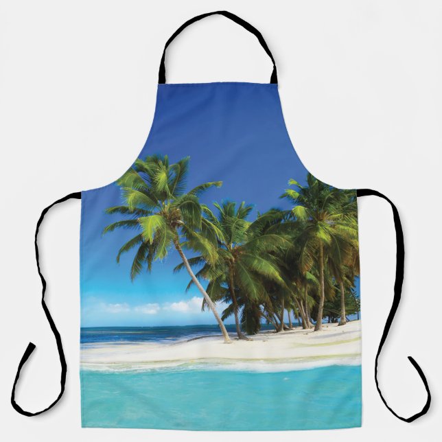 Tablier Exotic beach throw pillow (Recto)