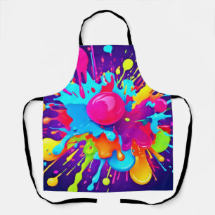 Tablier Explosion colorimétrique vive : Fête Visuelle