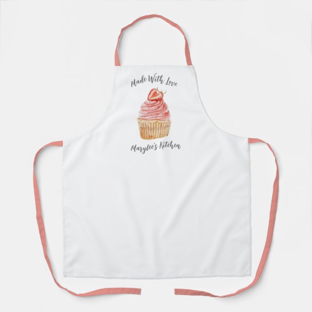 Tablier Fabriqué Avec Amour Cupcake Bakery Chef Apron (Recto)