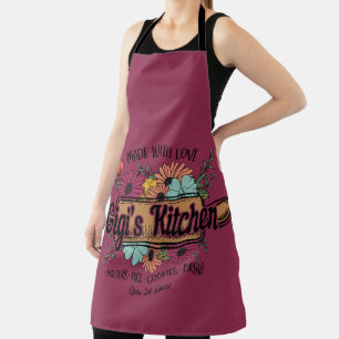Tablier Fabriqué avec amour La Cuisine de Gigi