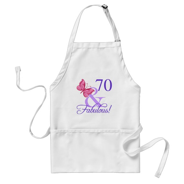 Tablier Fabuleux 70e anniversaire pour les femmes (Devant)
