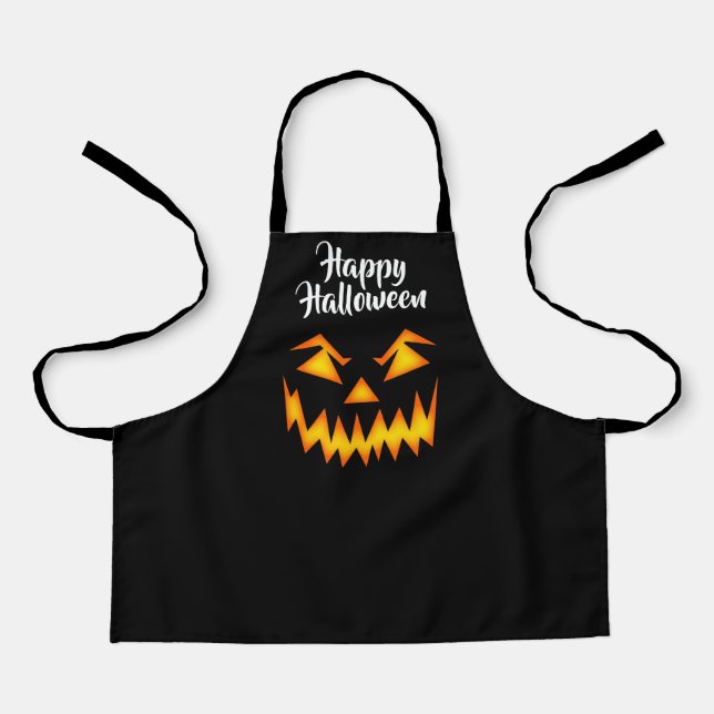 Tablier face Citrouille Halloween (Recto)