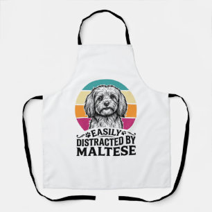 Tablier Facilement Distrait Par La Conception De Chien Vin