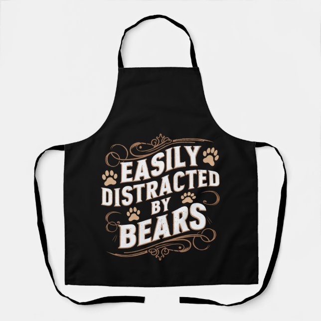 Tablier Facilement Distrait Par Les Ours Gay Bear Pride (Recto)