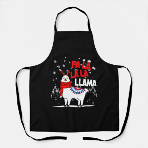 Tablier Falalala Llama cadeau de Noël