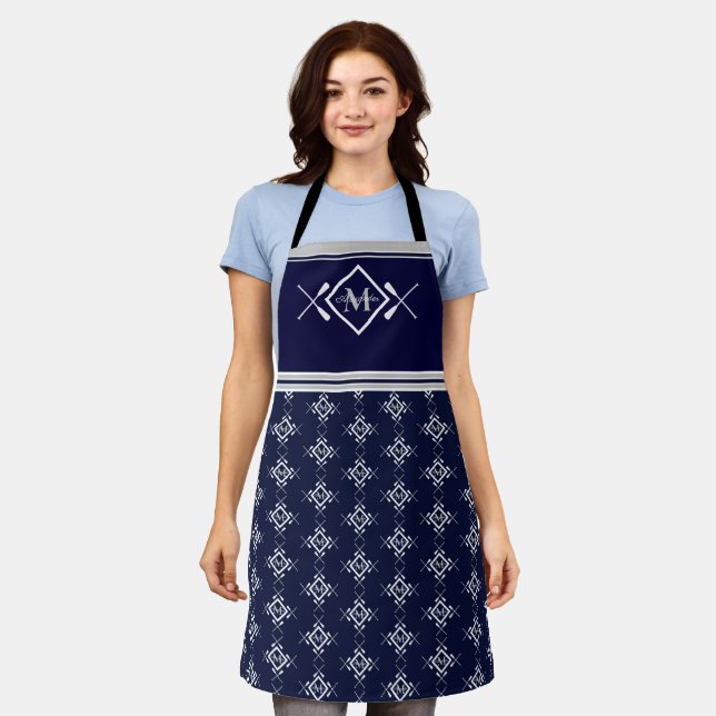 Tablier Famille Monogramme Bateau nautique (Porté)