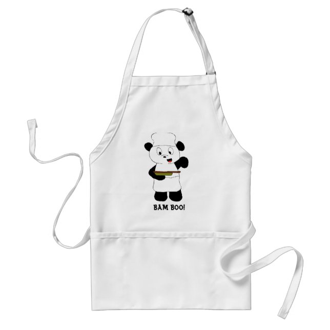 Tablier Fan d'Emeril Lagasse de panda de bande dessinée (Devant)