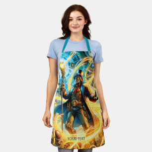 Tablier Fantastique Mignon Magicien Steampunk du Temps