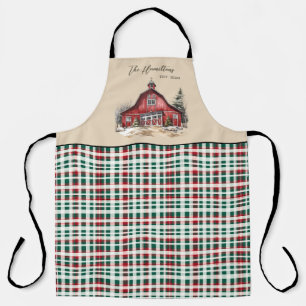 Tablier Farmhouse Country Christmas Custom