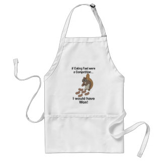 Tablier Fast Eating Squirrel Funny Quote