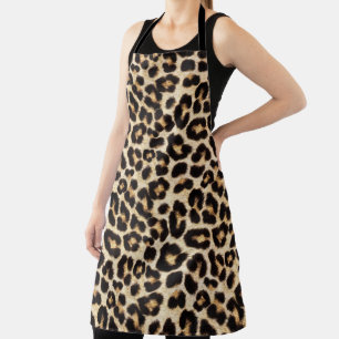 Tablier Faux Leopard Fur Motif   Chat sauvage