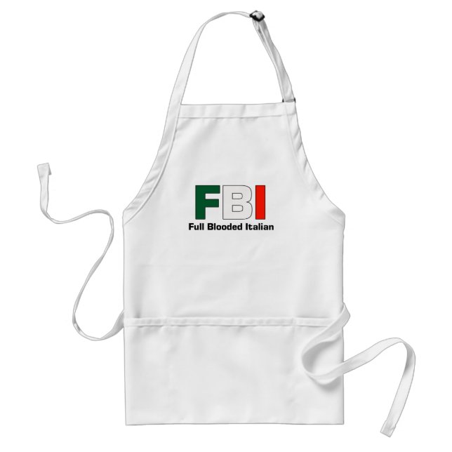 Tablier FBI plein Blooded Aparon à cuire italien (Devant)