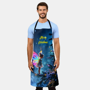 Tablier Fée de Noël Forêt d'hiver magie festive