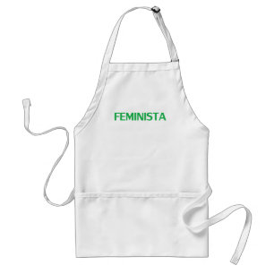 Tablier Feministe féministe en espagnol vert & blanc mode