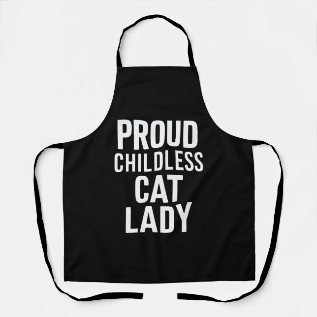 Tablier Femme de chat sans enfants Lady pour chat Maman Fe (Recto)