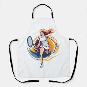 Tablier femme jouant au tennis