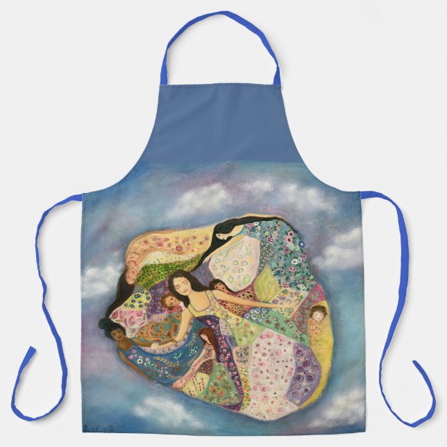 Tablier Femmes et filles Klimt Style Art (Recto)