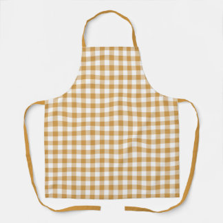 Tablier Ferme Jaune En vichy Apron