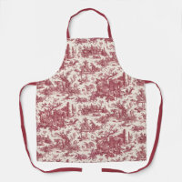 Ferme vintage Russe Français Toile-Rouge & Tan