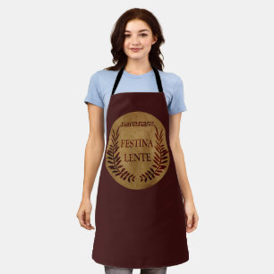 Tablier Festina lente