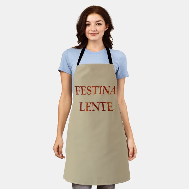 Tablier Festina lente (Porté)