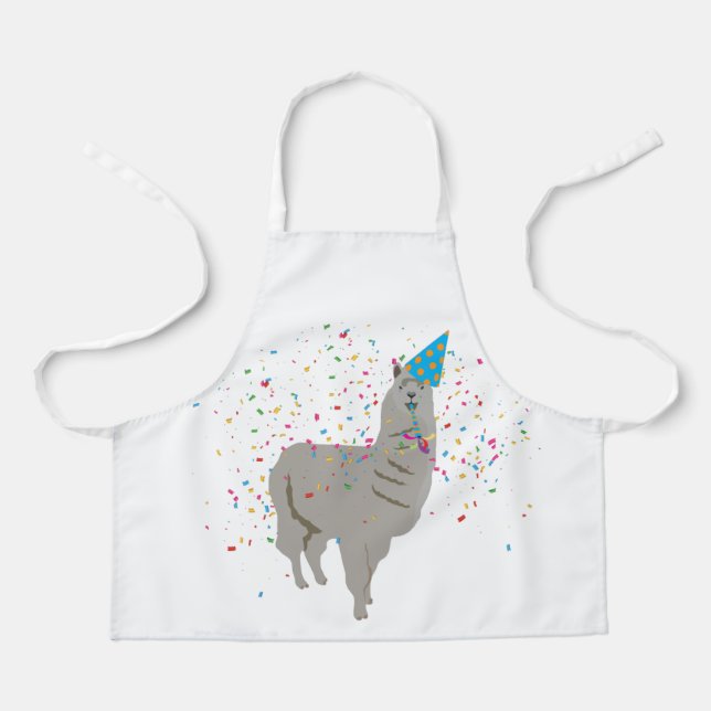 Tablier Fête de la lama - Animaux ayant une fête (Recto)