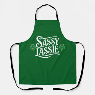 Tablier Fête de la Saint-Patrick Sassy Lassie Drôle Fille 