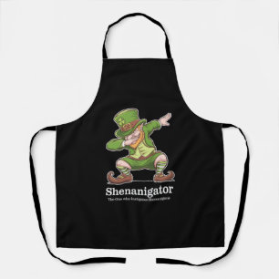 Tablier Fête de la Saint-Patrick Shenanigator Dabbing Lepr