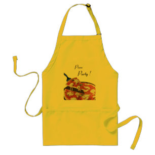 Tablier FÊTE DE PIZZA, DÎNER DE CUISINE ITALIENNE, brunc