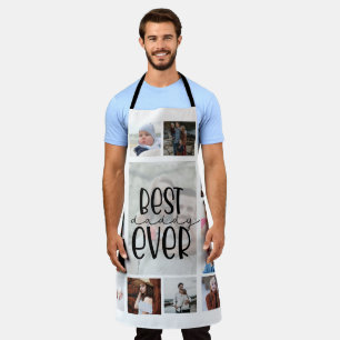 Tablier Fête des pères Papa Photo Collage Apron