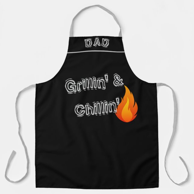 Tablier Fête des pères personnalisée Ultimate BBQ Grill Ca (Recto)
