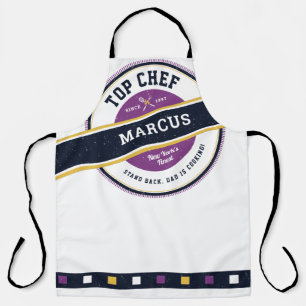 Tablier Fête des pères Top Chef Grillmaster Funny Apron