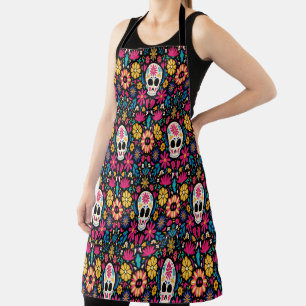 Tablier Fête Florale Colorée Des Morts