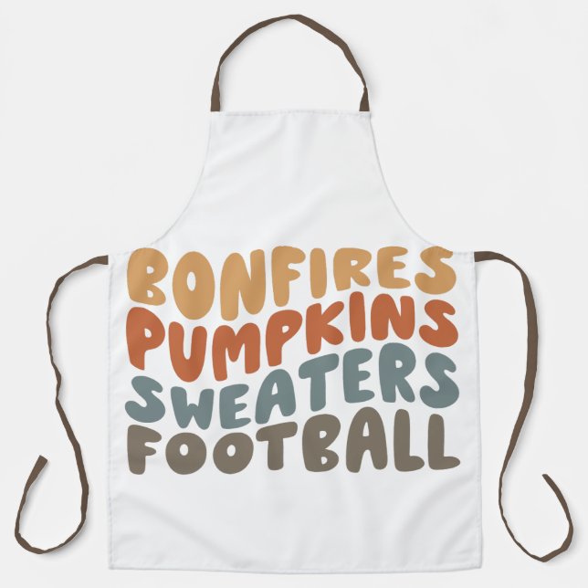 Tablier Feu de joie et football (Recto)