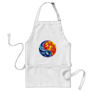 Tablier Feu et glace Yin-Yang