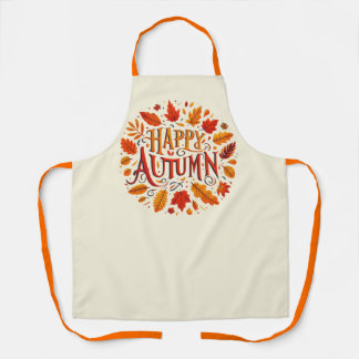 Tablier feuille classique et automne heureux