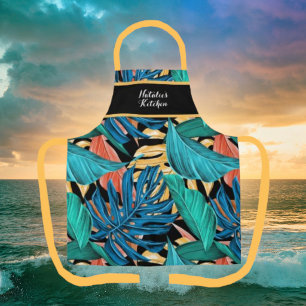 Tablier Feuille de Banane Tropicale Couleurs Vives