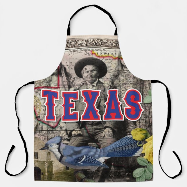 Tablier Feuille d'impression tout-en-un Texas (Recto)