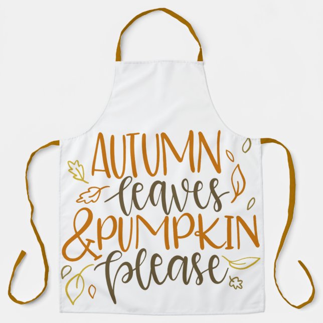 Tablier Feuilles d'automne (Recto)