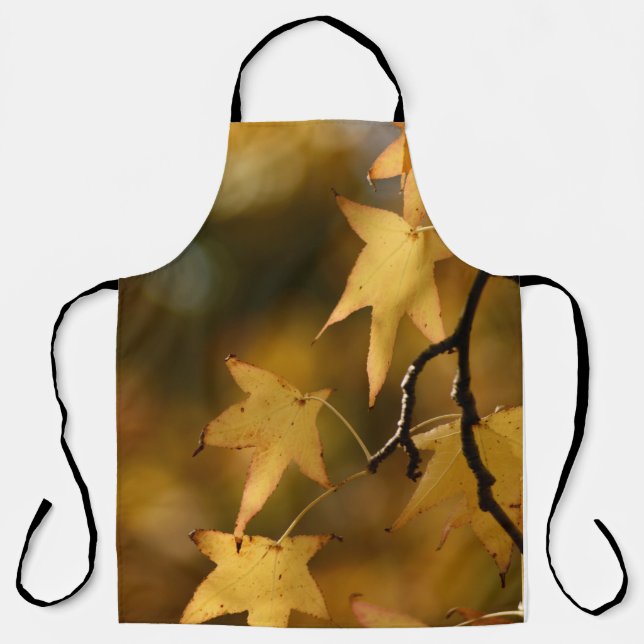 Tablier Feuilles d'automne jaune Apron (Recto)