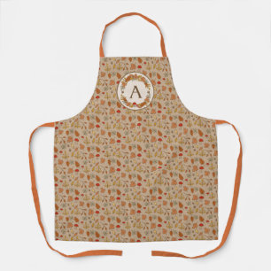 Tablier Feuilles d'automne Monogram Thanksgiving