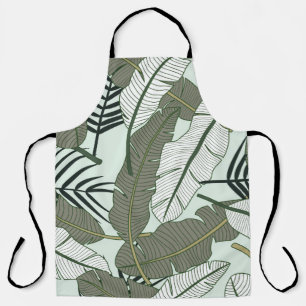 Tablier Feuilles tropicaux motif sans couture
