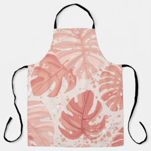 Tablier Feuilles tropicaux : motif vintage à main.