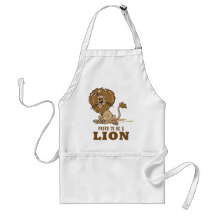 Tablier Fier d'être un lion